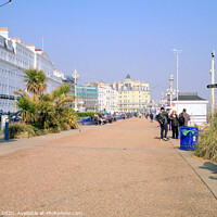 Buy canvas prints of The promenade at Eastbourne in Sussex. by john hill