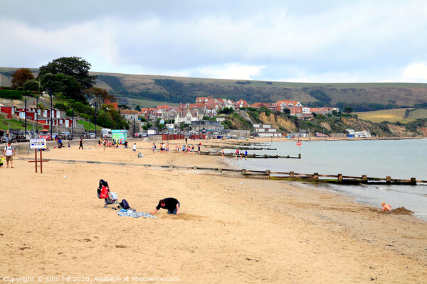 Swanage beach during October in Dorset. Picture Board by john hill