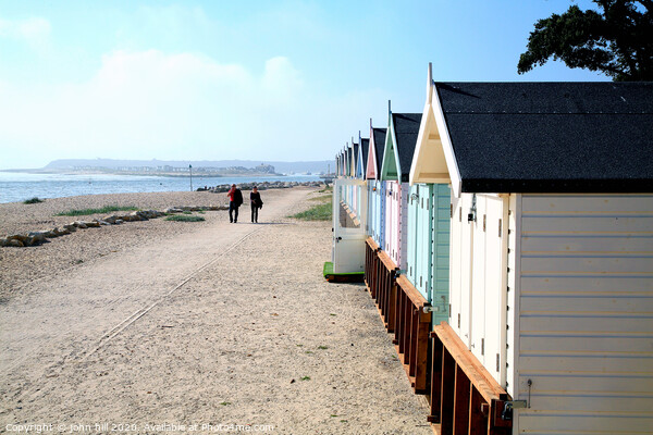 Coastal footpath looking towards Mudeford Quay in Dorset. Picture Board by john hill