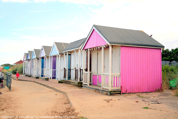 Wooden beach huts at Sandilands near Sutton on Sea in Lincolnshire. Picture Board by john hill
