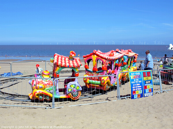 Children's train on the sands at Ingoldmells near Skegness. Picture Board by john hill