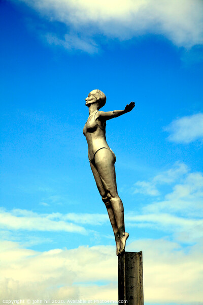 The Scarborough Belle statue at Scarborough in Yorkshire. Picture Board by john hill