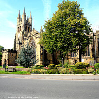 Buy canvas prints of Cathedral of the peak at Tideswell in Derbyshire. by john hill