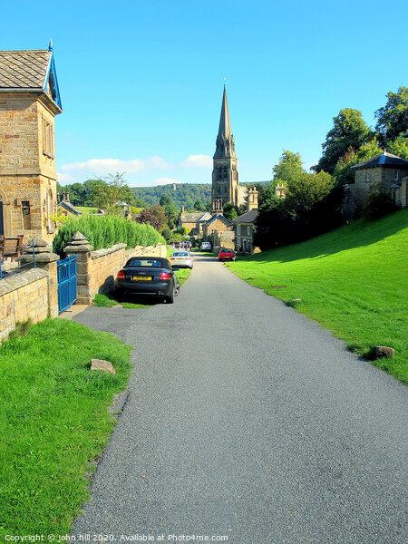 The countryside village of Edensor in Derbyshire.  Picture Board by john hill