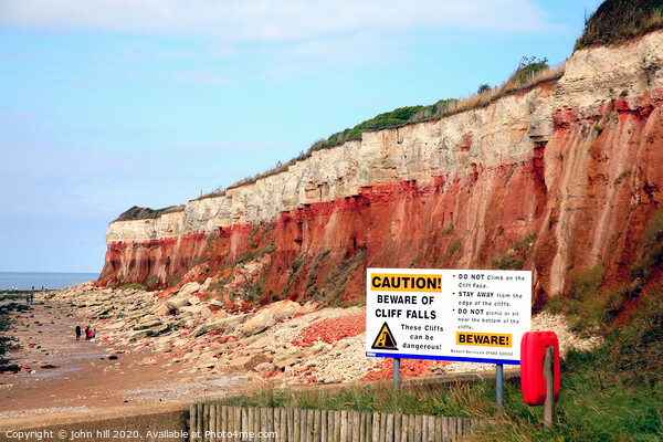  Erosive cliffs at Hunstanton in Norfolk. Picture Board by john hill