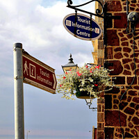 Buy canvas prints of The tourist information centre overloooking the sea at Hunstanton in Norfolk. by john hill