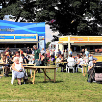 Buy canvas prints of Show ground refreshments at country show. by john hill