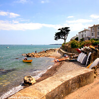 Buy canvas prints of Tranquil Seaview  on The Isle of Wight. by john hill