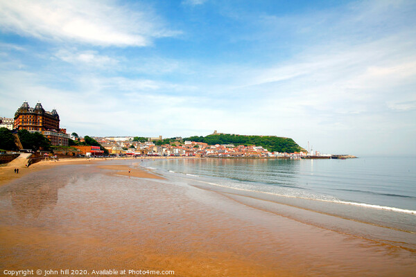 Low tide at Scarborough bay in North Yorkshire.  Picture Board by john hill
