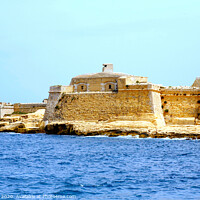 Buy canvas prints of The historic Fort Ricasoli at Valletta in Malta. by john hill