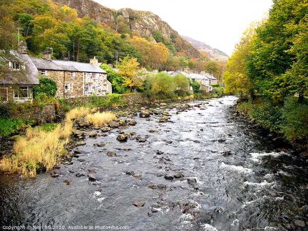 Tha river at Beddgelert village in Wales. Picture Board by john hill