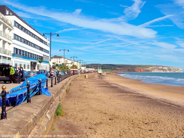 Sandown in October on the Isle of Wight. Picture Board by john hill