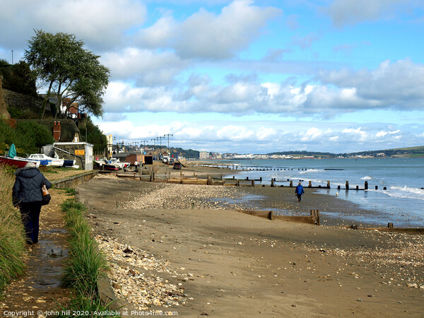 Chine beach at Shanklin in October on the Isle of Wight. Picture Board by john hill