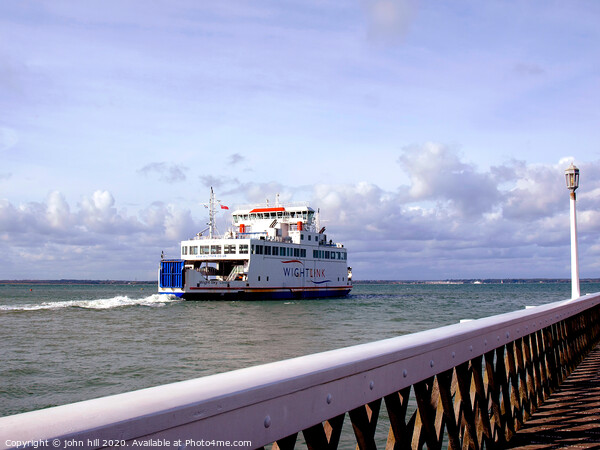 Ferry leaving Yarmouth on the Isle of Wight. Picture Board by john hill