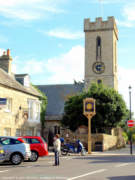 The quaint village church at Yarmouth on the Isle of Wight. Picture Board by john hill