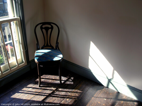 Chair in a empty room. Picture Board by john hill