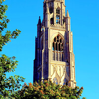 Buy canvas prints of Parish church Known as The Stump at Boston in Lincolnshire. by john hill