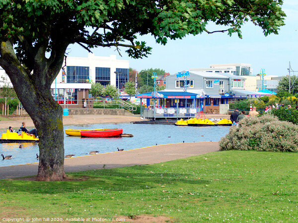 Skegness boating lake in Lincolnshire. Picture Board by john hill