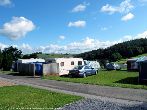 Country campsite at Cofton in Devon. Picture Board by john hill