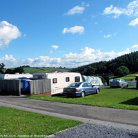 Buy canvas prints of Country campsite at Cofton in Devon. by john hill