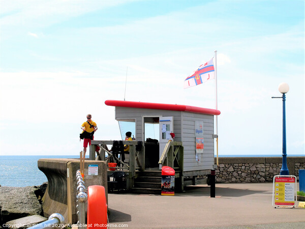 Lifeguard station at Dawlish in Devon.  Picture Board by john hill