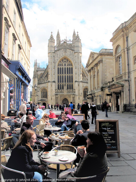 Alfresco and Bath Abbey at Bath in Somerset. Picture Board by john hill