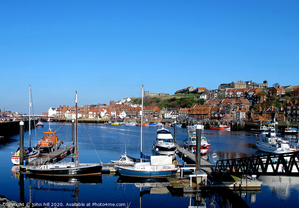 The harbour in November at Whitby in Yorkshire. Picture Board by john hill