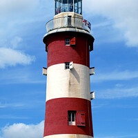Buy canvas prints of Smeaton's Lighthouse on Plymouth Hoe in Devon. by john hill