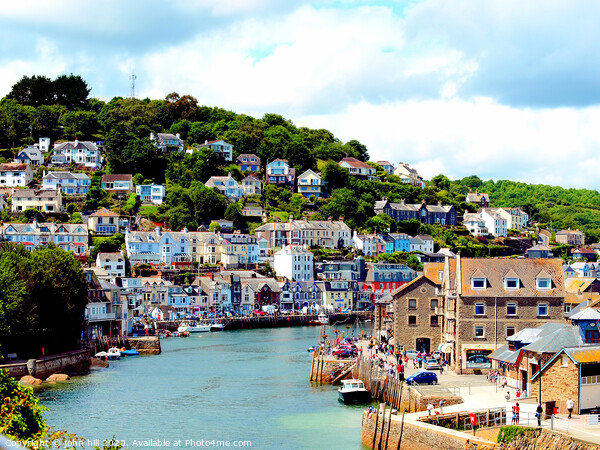 East and West Looe in Cornwall. Picture Board by john hill