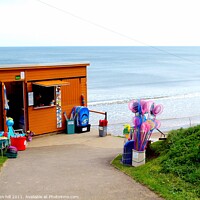 Buy canvas prints of Shop & cafe, Cayton Bay, Scarborough. by john hill