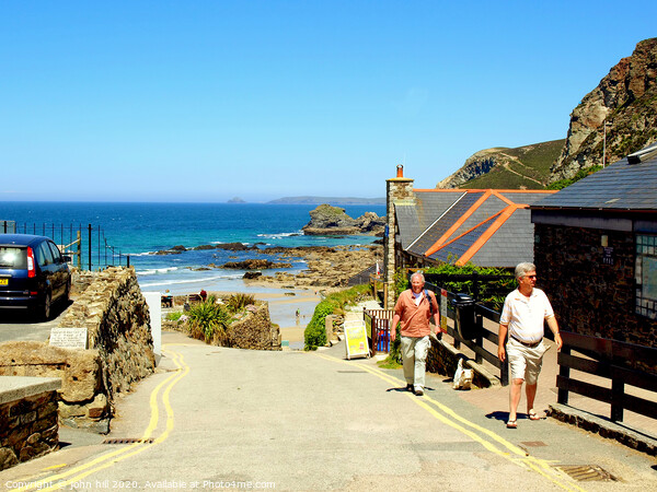 Entrance to the beach at St. Agnes in Cornwall. Picture Board by john hill