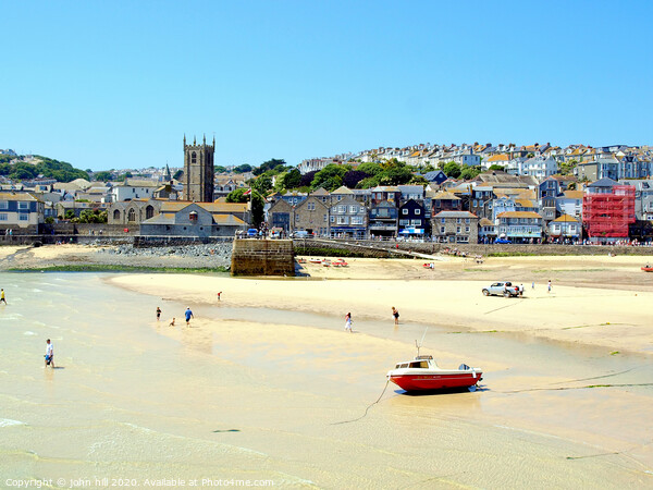 Taken from the harbour pier at St. Ives in Cornwall. Picture Board by john hill