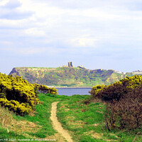 Buy canvas prints of North Scarborough and castle in Yorkshire. by john hill