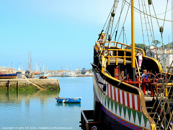 The Golden Hind at Brixham in Devon. Picture Board by john hill
