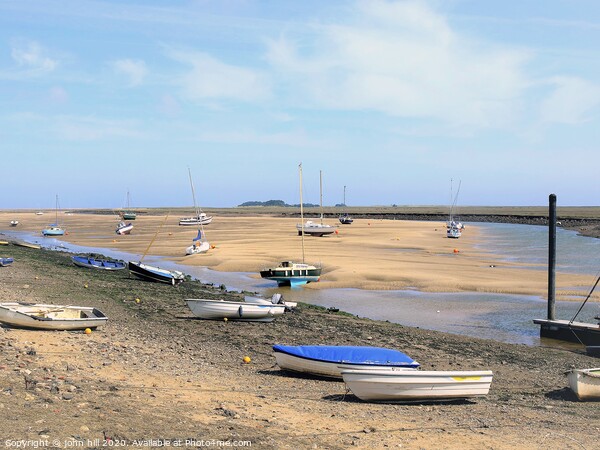 Beached Boats at low tide. Picture Board by john hill