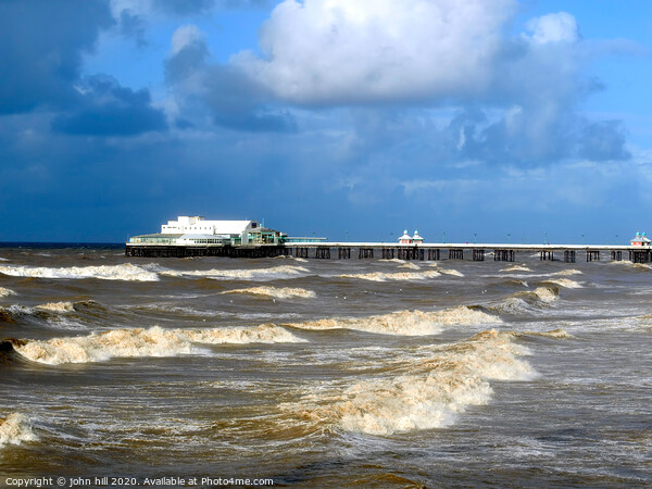 Stormy seas at Blackpool North pier. Picture Board by john hill
