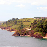 Buy canvas prints of South Devon Coastline, UK. by john hill