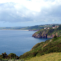 Buy canvas prints of The South Hams coastline in Devon. by john hill