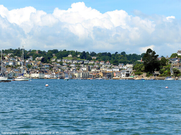 Dartmouth from the river at Dartmouth in Devon, UK. Picture Board by john hill