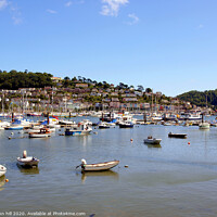 Buy canvas prints of River Dart at Dartmouth in Devon, UK. by john hill
