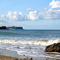 Buy canvas prints of Scarborough coastline from Cayton Bay in Yorkshire. by john hill