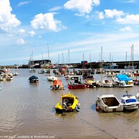 Buy canvas prints of Bridlington Harbor in Yorkshire by john hill