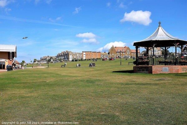 The Green at Hunstanton in Norfolk, UK. Picture Board by john hill