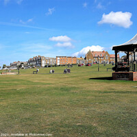 Buy canvas prints of The Green at Hunstanton in Norfolk, UK. by john hill