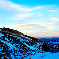 Buy canvas prints of Dusk at Mam Tor in Derbyshire, UK. by john hill