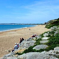 Buy canvas prints of Bowleaze Cove at Weymouth in Dorset, UK. by john hill