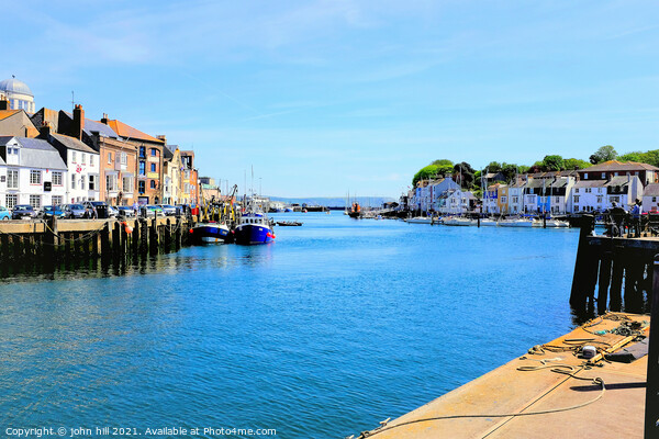 Weymouth Quays in Dorset. Picture Board by john hill