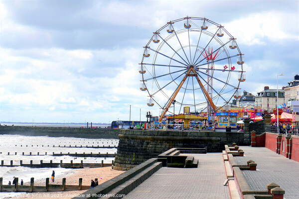 Seaside funfair at Bridlington in Yorkshire. Picture Board by john hill