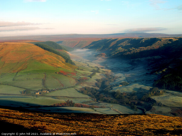 Morning mist at Alport Dale in Derbyshire. Picture Board by john hill