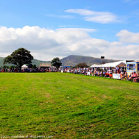 Buy canvas prints of Country show in the countryside at Hope in Derbyshire. by john hill